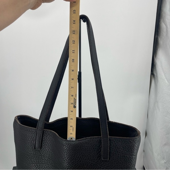 Davis design is a choice pebbled leather tote bag dark brown Very rare - Picture 12 of 12